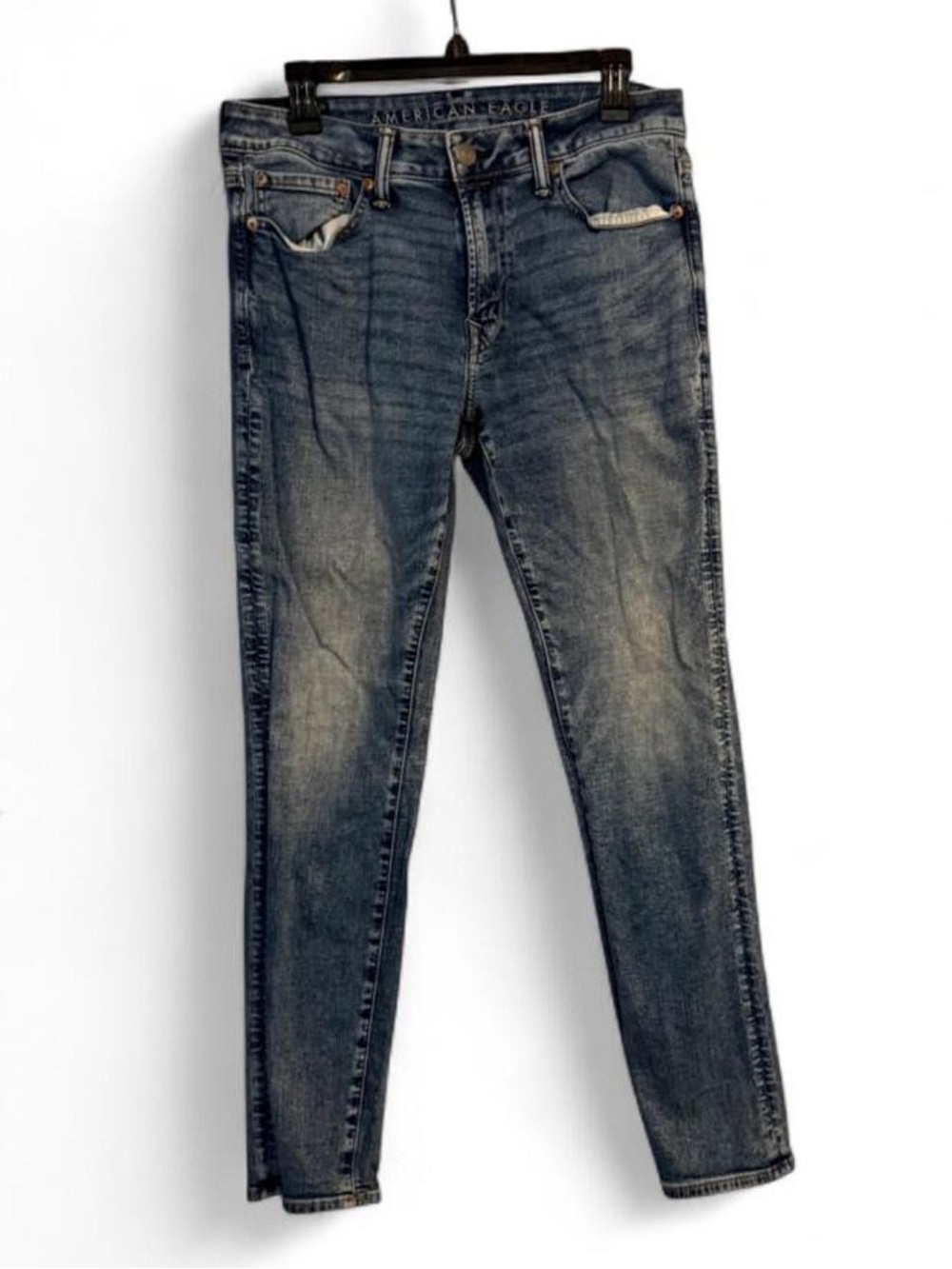 American Eagle Outfitters Men's Skinny Blue Washed Jeans